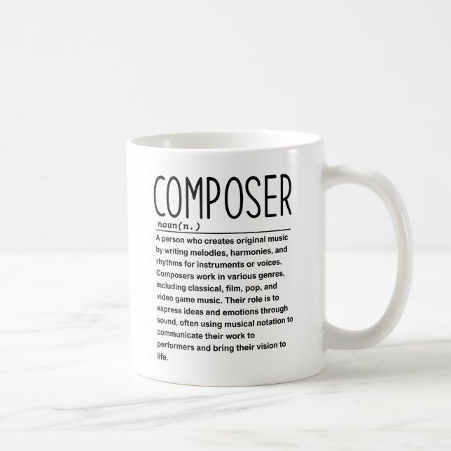 Composer  coffee mug (Right)