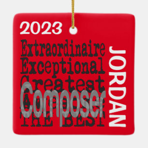 Composer Extraordinaire CUSTOM Ceramic Ornament
