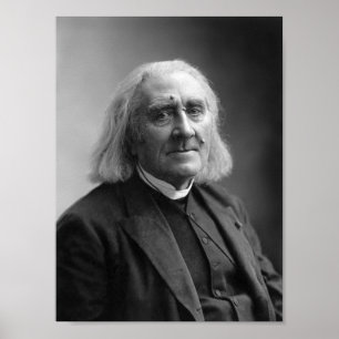 Composer Franz Liszt Portrait - 1886 Poster