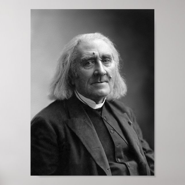 Composer Franz Liszt Portrait - 1886 Poster (Front)