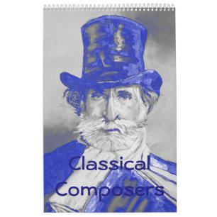Composers Calendar - Symphony in Blue & Grey