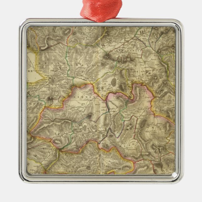 Composite Aberdeen, Banff 2 Metal Tree Decoration (Front)