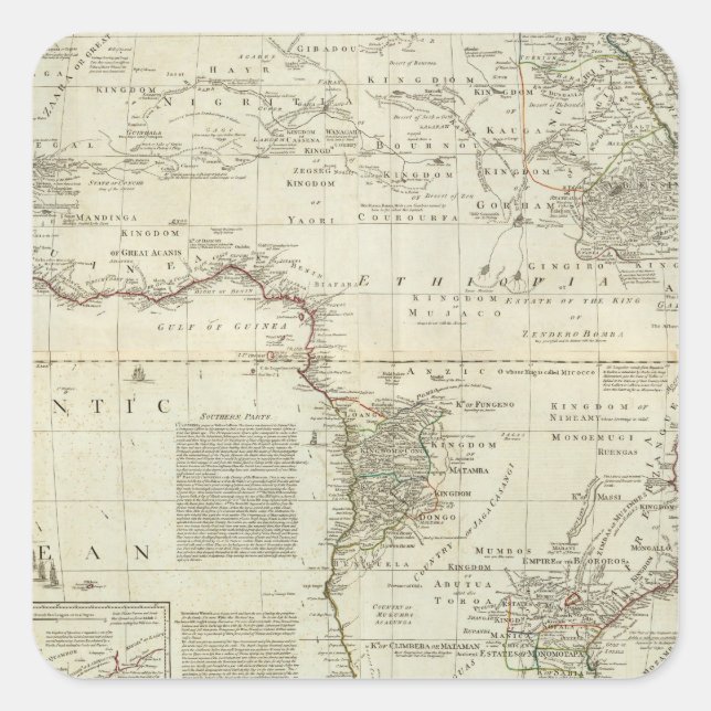 Composite Africa 2 Square Sticker (Front)