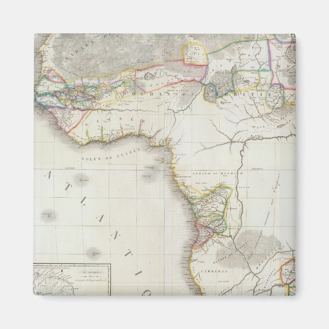 Composite Africa Map Magnet (Front)