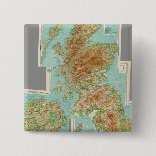 Composite British Isles 15 Cm Square Badge