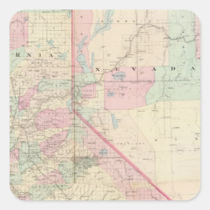 Composite Calif, Nevada Square Sticker