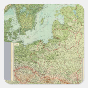 Composite Central Europe Square Sticker