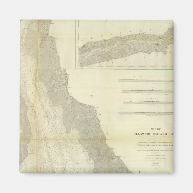 Composite Delaware Bay, River Magnet (Front)