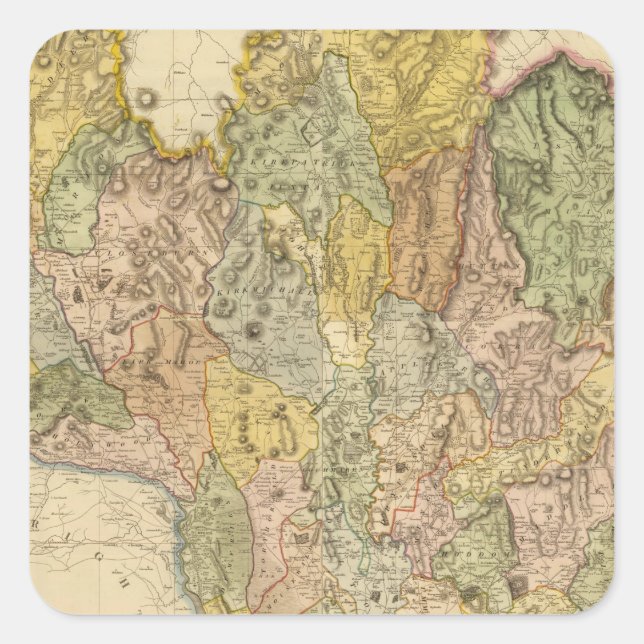 Composite Dumfriesshire Square Sticker (Front)