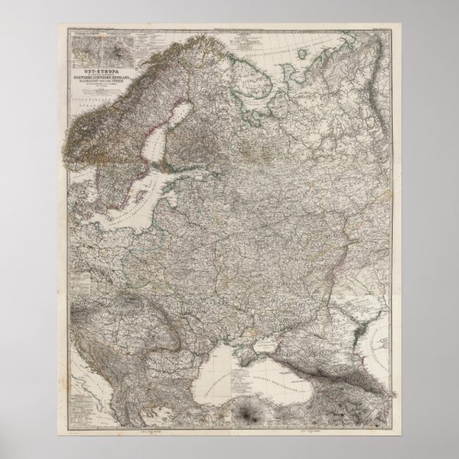 Composite Eastern Europe, Norway, Sweden Poster (Front)