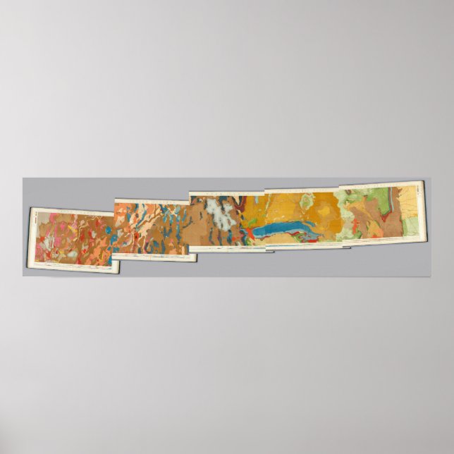 Composite Geological maps IV, 40th Parallel Survey Poster (Front)