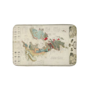Composite Geological, palaeontological map Bath Mat