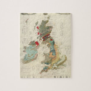 Composite Geological, palaeontological map Jigsaw Puzzle