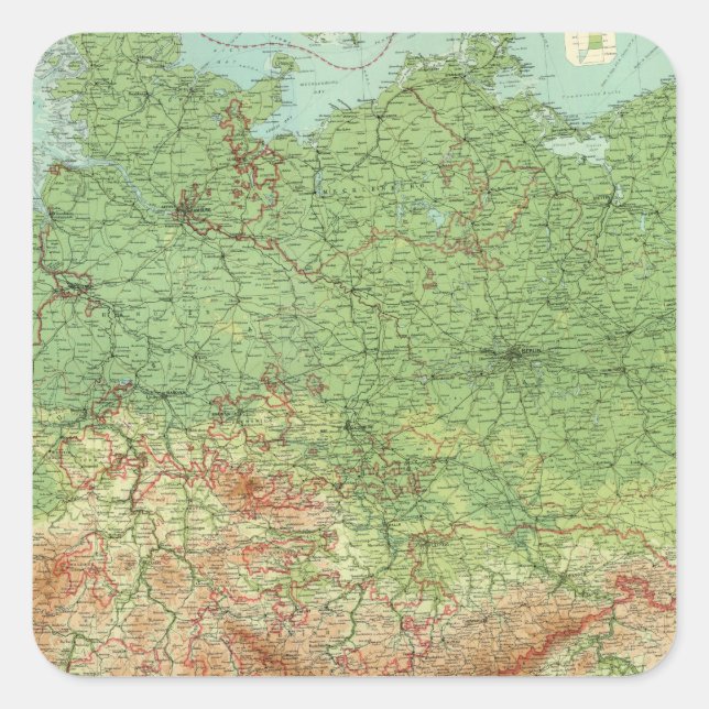 Composite Germany Square Sticker (Front)