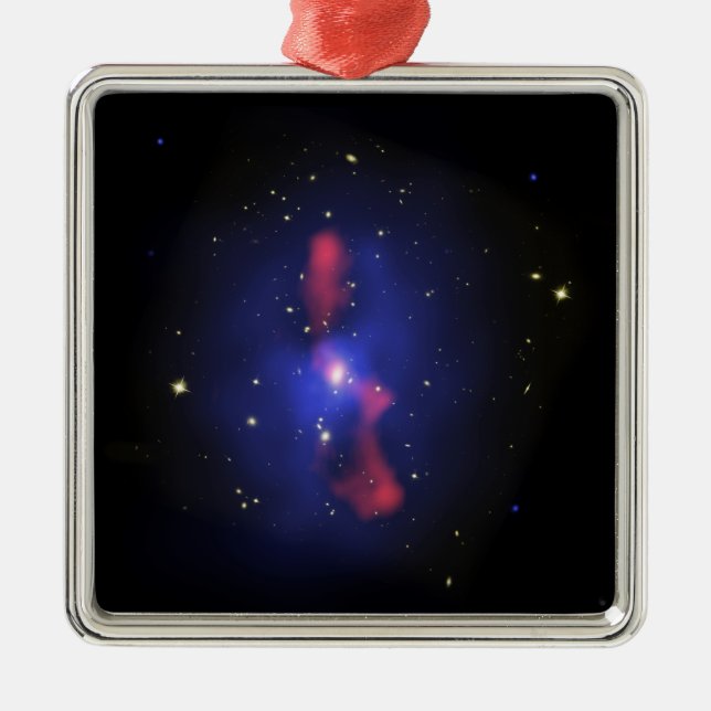 Composite image of a galaxy cluster metal ornament (Front)