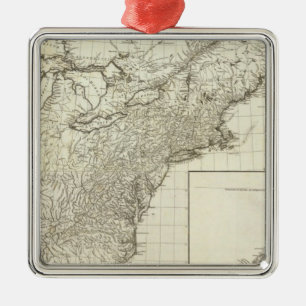 Composite Map of Canada Metal Tree Decoration