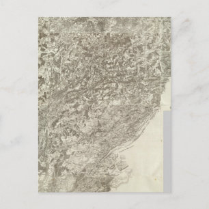 Composite Map of France 5 Postcard