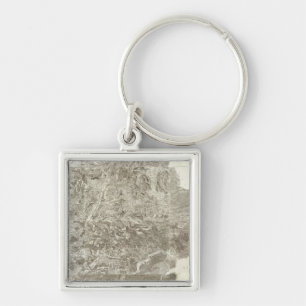 Composite Map of France Key Ring
