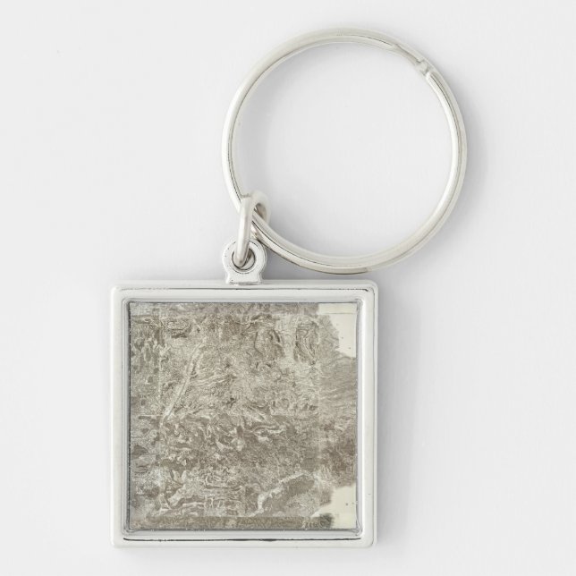Composite Map of France Key Ring (Front)