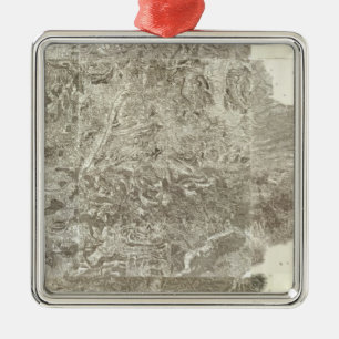 Composite Map of France Metal Ornament