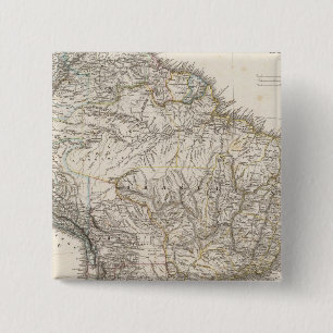 Composite Map of South America 15 Cm Square Badge