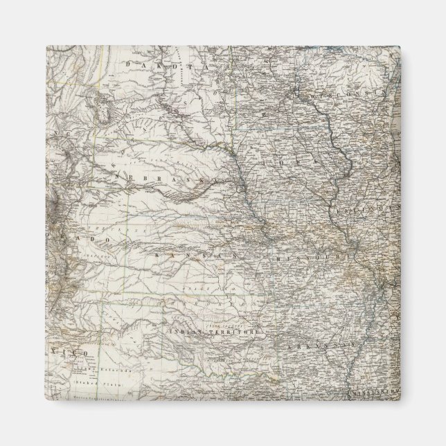 Composite Map of United States of America Magnet (Front)