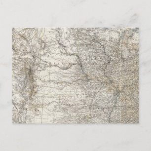 Composite Map of United States of America Postcard