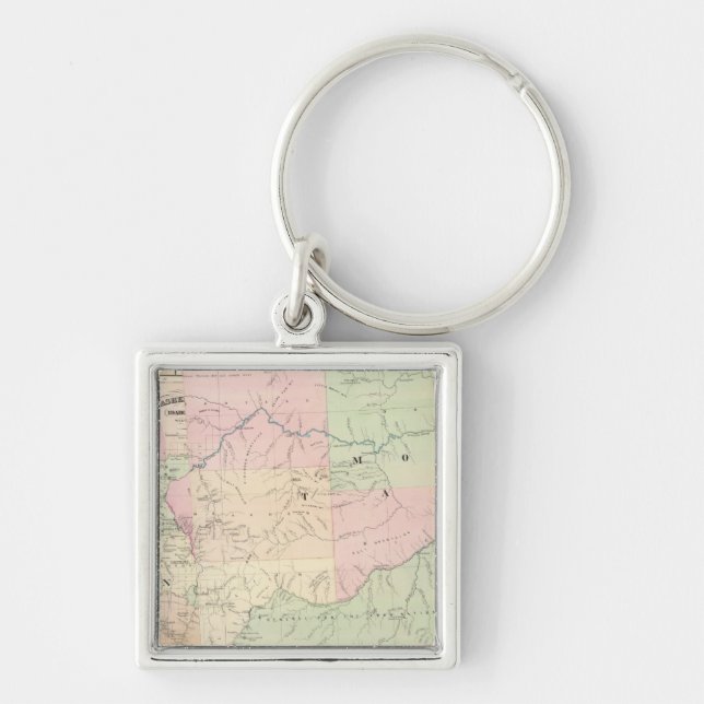 Composite Montana, Idaho Key Ring (Front)