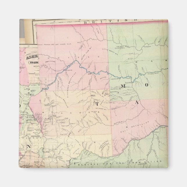 Composite Montana, Idaho Magnet (Front)