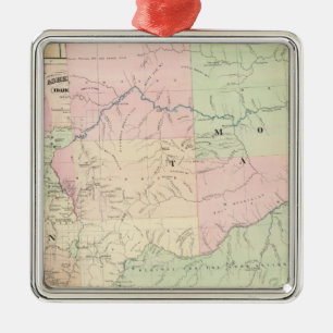 Composite Montana, Idaho Metal Ornament