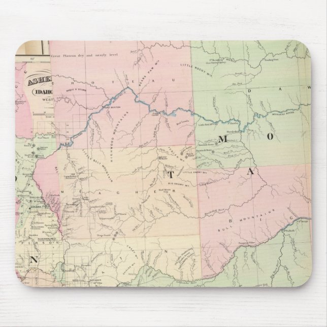 Composite Montana, Idaho Mouse Pad (Front)