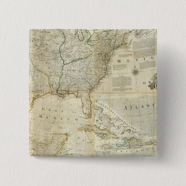 Composite North America 15 Cm Square Badge (Front)