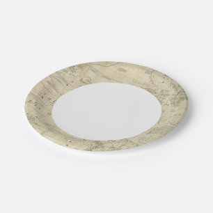 Composite North & South America Paper Plate