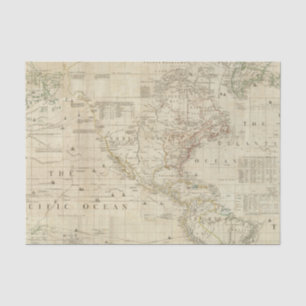 Composite North & South America Tissue Paper