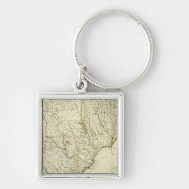 Composite North & South Carolina Key Ring (Front)