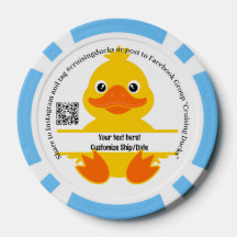 Composite Poker Chips, Black Striped Edge Poker Ch