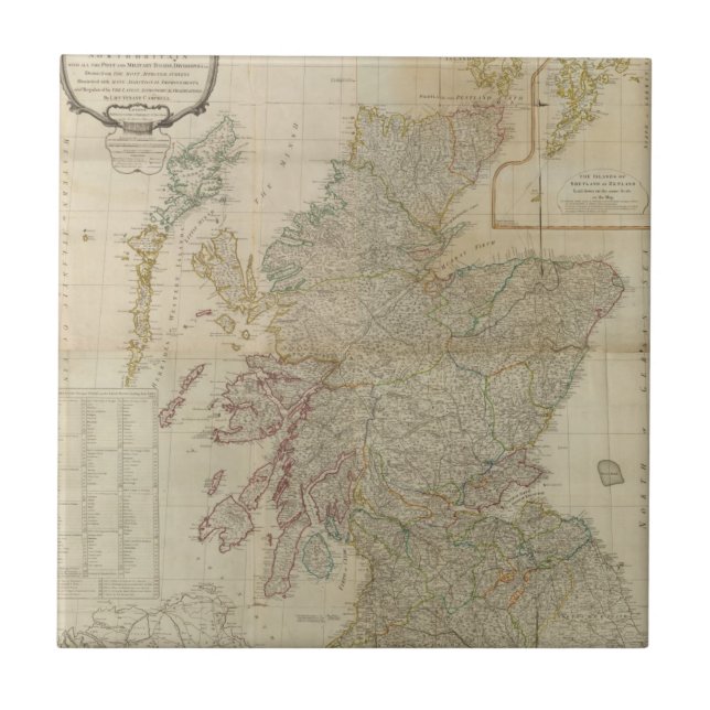 Composite Scotland 2 Ceramic Tile (Front)