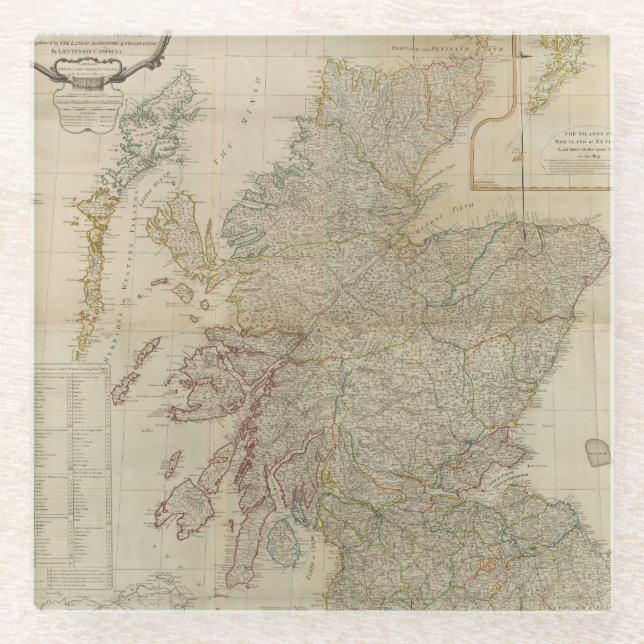 Composite Scotland 2 Glass Coaster (Front)