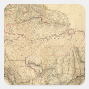 Composite South America 4 Square Sticker