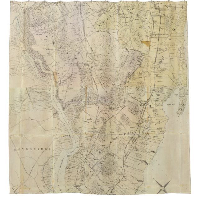 Composite Staten Island Shower Curtain (Front)