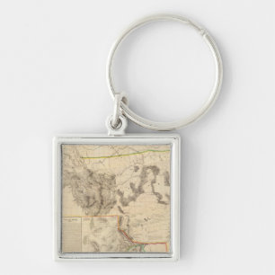 Composite Western United States Key Ring
