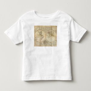 Composite World hand coloured map Toddler T-Shirt