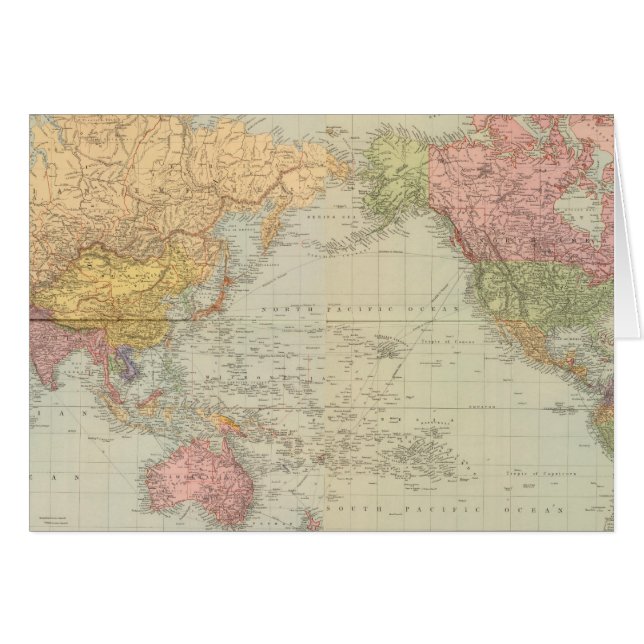 Composite World on Mercator's projection (Front Horizontal)