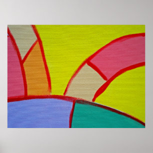 Composition #11A by Michael Moffa Poster