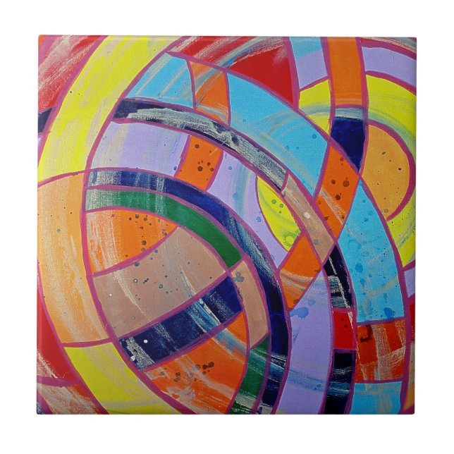 Composition #15 by Michael Moffa Tile (Front)