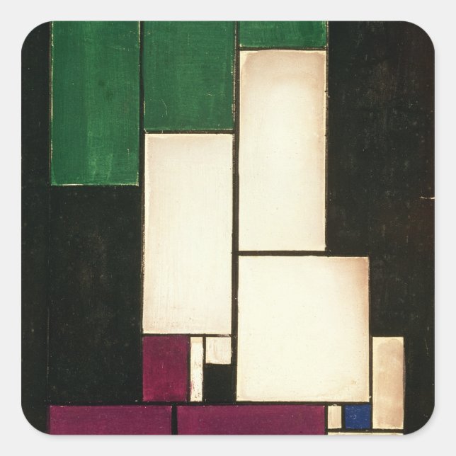 Composition, 1922 square sticker (Front)