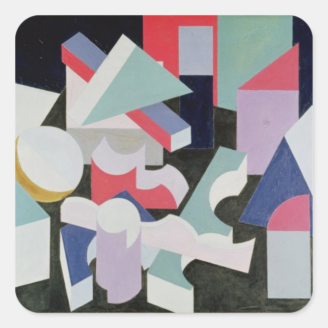 Composition, 1927 square sticker (Front)