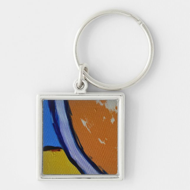 Composition #1A by Michael Moffa Key Ring (Front)