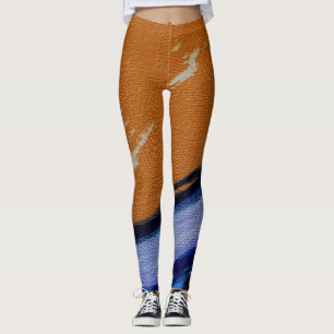 Composition #1A by Michael Moffa Leggings