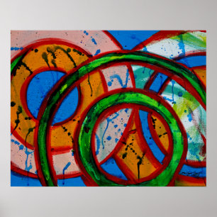 Composition #20 by Michael Moffa Poster